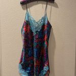 Victoria's Secret Gold Label Satin Set Robe Floral Trim Kimono & Slip Vintage Photo 4