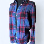 G.H. Bass & Co. blue and red plaid button Photo 1