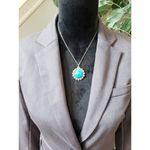 Petite Covington Essentials Blazer Jacket Women's S Gray Lined Single Breasted Photo 10