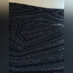 Melissa Paige Melisa Paige Black Geometric Sequence Mini Skirt SZ PXL Elastic Waist Photo 1