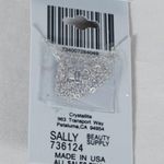 Crystallite DESTINE Austrian Swarovski Crystal Round Clear Pendant Necklace NEW Silver Photo 2