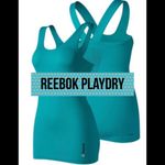 Reebok ‎ PlayDry DST seamless teal vented athletic tank top women’s size M Photo 1