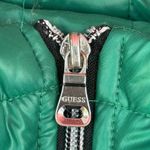 Guess Women’s Large Kelly Green Hooded Quilted Puffer Jacket Coat Fall/Winter Photo 9