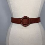 Gap Womens Leather Boho Minimalist Brown Buckle Belt Photo 2