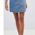 ASOS Denim Wrap Skirt Women Blue Size 4 Photo 8
