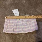 ZARA New NWT Cropped Bra Tweed Purple White Striped Stripes Kawaii Twee Small Photo 2