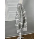 Aerie  Camo Sweatshirt Women's Medium Gray Green Side Slits Oversized Souchy Rib Photo 7