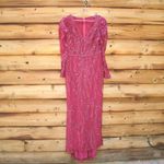 Mac Duggal $998  20349 Embellished Puff Sleeve V Neck Gown Photo 4