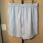 Soft Surroundings Soft‎ Surroundings Ojai Linen Blend 7" Shorts Blue Size Medium Photo 3