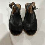 Madewell  The Marie Black Slingback‎ Stacked Heel Sandal Size 6 Photo 7