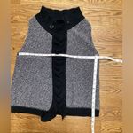 Foxcroft  sweater vest.  Black/gray twill. Medium Photo 10