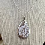 Wild Horse Turquoise 925 Silver Plated Necklace Native American Jewelry Brown Photo 5