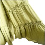 Cocomo Womens Peasant Blouse Tiered Shirt Moss Green Sleeves Plus Size 2X Photo 7