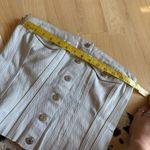 ZARA  Gray Denim Strapless‎ Button Top Size Medium Photo 4