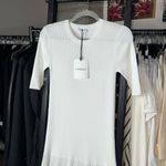 Marella Norcia White Ribbed Knit Maxi Jumper Dress Size M Photo 6