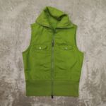 Columbia Reversible Quilted Turtle Neck Vest Green Womens Medium Coastal Outdoor Photo 1