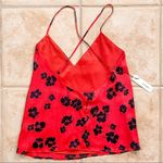 Capulet NEW with tags Emilia Red Floral Racerback Cami, NWT, Size S, MSRP $88 Photo 4