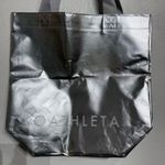 Athleta  Silver Reusable Shopping Tote Bag Sz M Photo 1