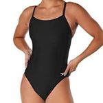 Speedo One Piece Swimsuit Prolt Flyback ECO Team Black Size 10 New With Tag Photo 0