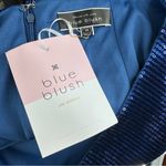 Blue Blush  Blue Sequin Mini Skirt size Medium M NWT NYE Party Lined Photo 7