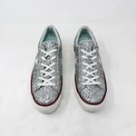 Converse [] Chiara Ferragni Size 9 Silver Glitter One Star Ox Platform Sneakers Photo 12