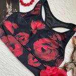 Victoria Sport Women’s floral red and black racer back sports bra Photo 6