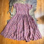 Vintage Pink Floral Babydoll Maxi Dress Size M Photo 4