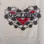 Tory Burch Victory Motorcycle Black and White Graphic Tee Photo 1