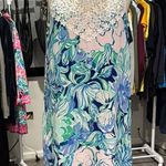 Lilly Pulitzer Blue Halter Bib Collar Sundress Photo 0