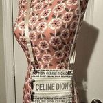 Celine Dion white gold logo writing shoulder bag book bag les vegas vip merch Photo 0