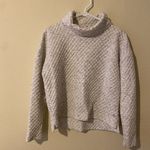 Apana  Textured Cream Cowl Neck Sweater Photo 1