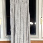 Miss Me Gray Ribbed Spaghetti Strap Surplice Dress With Slit Size Medium Photo 1