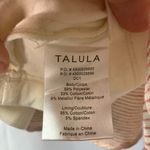 Talula Aritzia  Striped Shimmer Pleated Flair Mini Skirt Womens 2 Elasticic Waist Photo 6