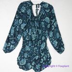 Free People New!  Dance ‘Til Dawn Green Black Floral‎ Romper, size S Photo 8