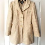 Ann Taylor Wool Blend Patterned Midi Peacoat Sz 0P 0 petite Photo 0