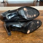 Antonio Melani  Black Leather Mid Calf  Buckle 3" Heeled Boots Size 7.5 Photo 3