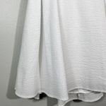 Lauren James White Seersucker Fit & Flare Bow Tie Back Dress Medium M Coquette Photo 1