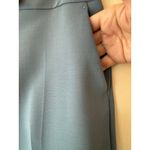 Max Mara Dress Pants Blue Gray Wool Trousers ankle straight leg Made in Italy Size 10 Photo 2