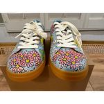Tory Burch Howell Court Floral Printed Sneaker Smooth Leather Sz. 6.5 NWOB Retro Photo 4