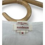 SUNDANCE | M | Eyelet Lace Crochet Embroidered Top Blouse White Women's Sheer Size M Photo 2