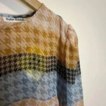 Roller Rabbit NWT Houndstooth Chiffon Blouse Photo 5