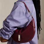 Ralph Lauren Polo ID Calfskin Mini Shoulder Bag Pomegranate red convertible Photo 5