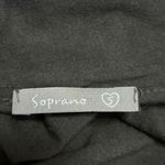 Soprano  Black Crew Neck Halter Sleeveless Scoop Back Midi Sheath Dress Size S Photo 2