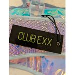 NWT CLUBEXXX Iridescent Snake Print Corset Top Holographic Festival Outfit S Silver Photo 2