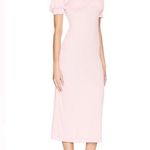 FP Beach Free People Beach Bel Air Ribbed Midi Dress in Pink Womens XS NWT Photo 0