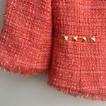 Vince Camuto Tweed Cropped Blazer wool blend orange pink size 2 petite 2P Photo 7