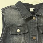 Missmoly Supply Co. Black Jean Vest Size L Photo 4