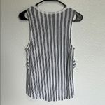 Who What Wear  Black and White Ruffled Tank Top Size Small Photo 4