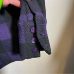 Tuckernuck  Aubergine Check Parker Shacket Flannel Purple Black Photo 2