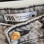 ZARA  Black Acid‎ Wash Mom Jeans Women's Size 26 Photo 2